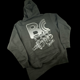 <b>BC8956-M</b> - BC Black Hoodie 4cyl (Medium)